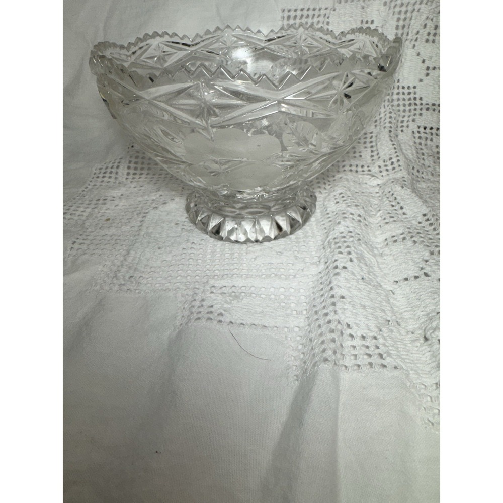 6-inch vintage candy or dessert bowl produced by Crystal Clear Industries. - Picture 2 of 10